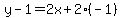 y-1=2x%2B2%28-1%29