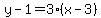 y-1=3%28x-3%29