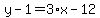 y-1=3%2Ax-12