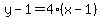 y-1=4%28x-1%29