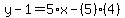 y-1=5%2Ax-%285%29%284%29