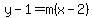 y-1=m%28x-2%29