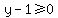 y-1%3E=0