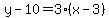 y-10=3%28x-3%29