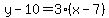 y-10=3%28x-7%29