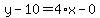 y-10=4%2Ax-0