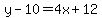 y-10=4x%2B12