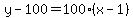 y-100=100%28x-1%29
