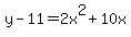 y-11=2+x%5E2%2B10+x