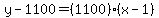 y-1100=%281100%29%28x-1%29