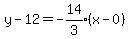 y-12=expr%28-14%2F3%29%28x-0%29