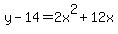 y-14=2x%5E2%2B12x