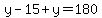 y-15%2By=180