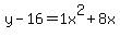 y-16=1+x%5E2%2B8+x