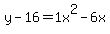 y-16=1+x%5E2-6+x