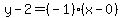 y-2=%28-1%29%28x-0%29