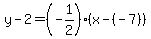 y-2=%28-1%2F2%29%28x-%28-7%29%29