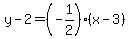 y-2=%28-1%2F2%29%28x-3%29