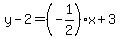 y-2=%28-1%2F2%29x%2B3