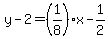 y-2=%281%2F8%29x-1%2F2