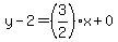 y-2=%283%2F2%29x%2B0