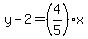 y-2=%284%2F5%29x