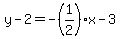 y-2=-%281%2F2%29x-3