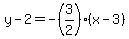 y-2=-%283%2F2%29%28x-3%29