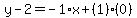 y-2=-1%2Ax%2B%281%29%280%29