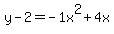 y-2=-1+x%5E2%2B4+x