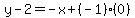 y-2=-x%2B%28-1%29%280%29