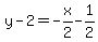 y-2=-x%2F2-1%2F2
