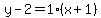 y-2=1%28x%2B1%29