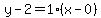 y-2=1%28x-0%29