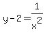 y-2=1%2Fx%5E2