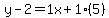 y-2=1x%2B1%285%29