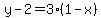 y-2=3%281-x%29