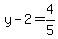 y-2=4%2F5