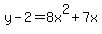 y-2=8+x%5E2%2B7+x