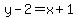 y-2=x%2B1