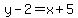 y-2=x%2B5