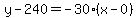 y-240=-30%28x-0%29