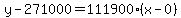 y-271000=111900%28x-0%29
