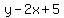 y-2x%2B5
