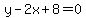 y-2x%2B8=0