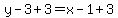 y-3%2B3=x-1%2B3