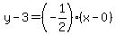 y-3=%28-1%2F2%29%28x-0%29