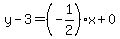 y-3=%28-1%2F2%29x%2B0
