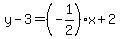 y-3=%28-1%2F2%29x%2B2