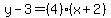 y-3=%284%29%28x%2B2%29